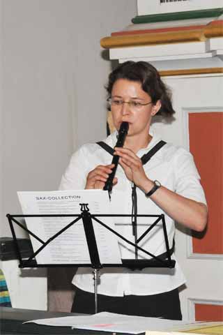 Kathleen Heindl in der Dreifaltigkeitskirche Holzhausen 2014