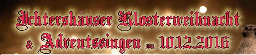 Ichtershäuser Klosterweihnacht 2016