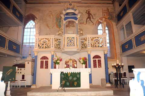 Kanzel Sankt Lukas Kirche Mühlberg