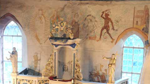Seccomalerei Sankt Lukas Kirche Mühlberg Seccomalerei Sankt Lukas Kirche Mühlberg