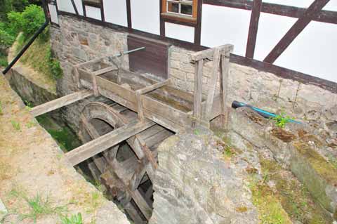 Mühlenrad Öl- und Graupenmühle in Mühlberg Mühlenrad Öl- und Graupenmühle in Mühlberg
